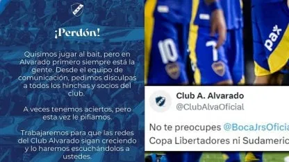 El posteo de Alvarado tras la eliminación de Boca: de la broma al pedido de disculpas