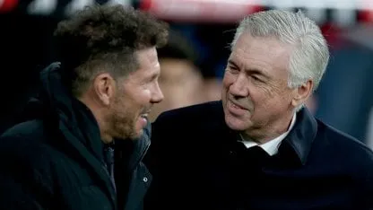 Ancelotti llenó de elogios a Simeone en la previa del cruce por Champions