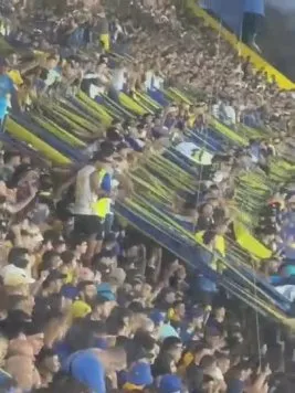 "Hoy vinimos a ver a Boca, que en la Copa nos falló..."