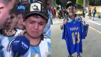 Final feliz para el nene que lloraba por el Cuti Romero