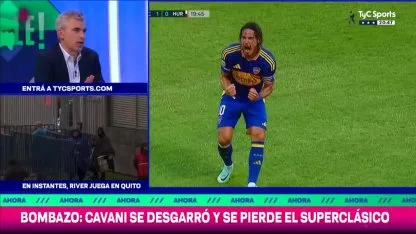 Cavani se pierde el Superclásico