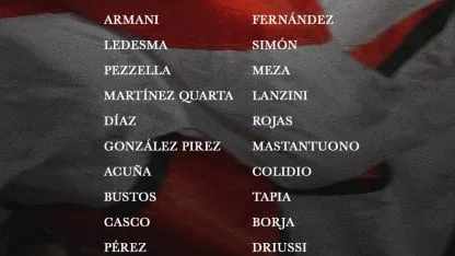 Sin Montiel ni Galoppo, salió la lista de convocados de River de cara al choque en Junín