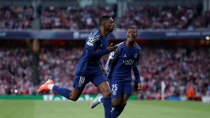 El gol de Dembélé contra el Arsenal