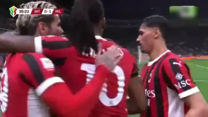 Jovic abrió el marcador para Milan ante Inter