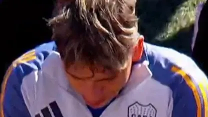 El desafiante gesto de Palacios en la previa del Súperclasico