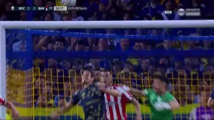 Polémica en Boca-Barracas Central: Cavani metía el gol, Echenique cobró falta a Ledesma