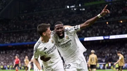En un partido de locos, Rüdiger se vistió de héroe en el alargue y metió a Real Madrid en la final