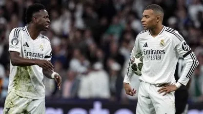 Vinícius Junior y Kylian Mbappé, estrellas del Real Madrid