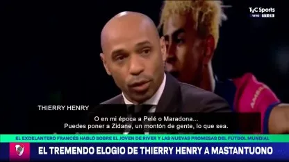 Así mencionó Thierry Henry a Mastantuono
