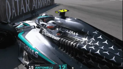 El accidente de Antonelli en la qualy que condenó a Colapinto al fondo de la grilla de Mónaco