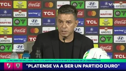 Gallardo palpitó el cruce con Platense