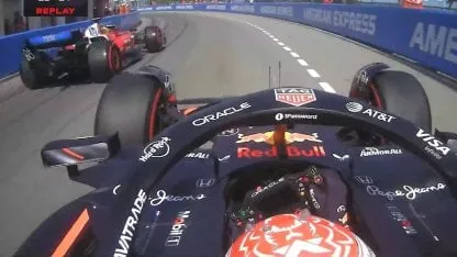 Hamilton y Verstappen se sacaron chispas otra vez: bloqueo, insultos y penalización