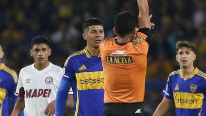 El fuerte exabrupto de Rojo con el árbitro que no se vio en Boca-Lanús: "Hijo de p..."