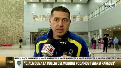 Riquelme rompió el silencio sobre el regreso de Paredes a Boca: "Más importante que el mío"