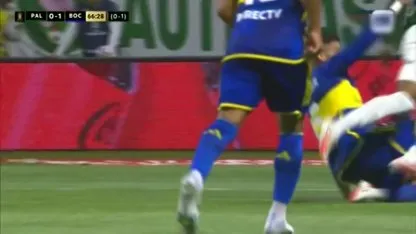 La expulsión de Rojo ante Palmeiras en la Libertadores 2023