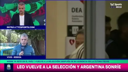 Messi llegó al país para sumarse a la Selección Argentina