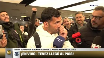Así fue la llegada de Tevez a la Argentina
