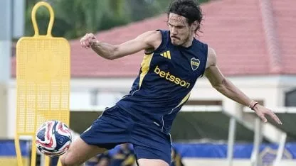 Por qué Cavani se entrena aparte en Boca y su preparación especial