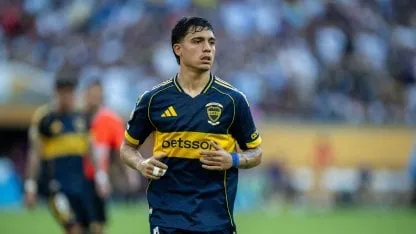 Exequiel Zeballos, en el Boca vs. Benfica