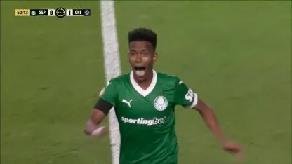 Golazo de Estevao para el 1-1 de Palmeiras ante Chelsea