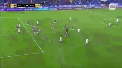 (2-0) El gol de Galván para Vélez vs. Fortaleza (2-0) El gol de Galván para Vélez vs. Fortaleza