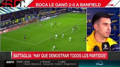 Battaglia y la charla interna que cambió el presente de Boca Battaglia y la charla interna que cambió el presente de Boca
