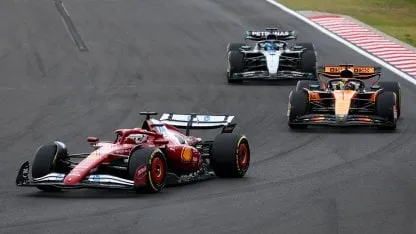 Leclerc lidera el GP de Hungría, con Piastri al acecho