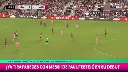 El debut de De Paul en Inter Miami