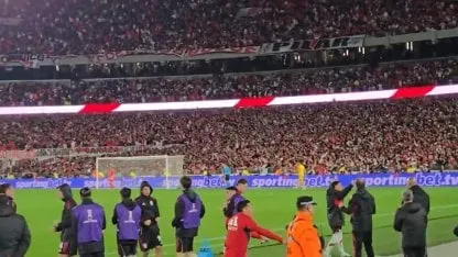 Lo que no se vio de los penales de River: Enzo Pérez, como un hincha más