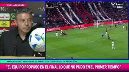 Gallardo analizó el empate de River ante Libertad y habló de cómo está Salas para la revancha Gallardo analizó el empate de River ante Libertad y habló de cómo está Salas para la revancha