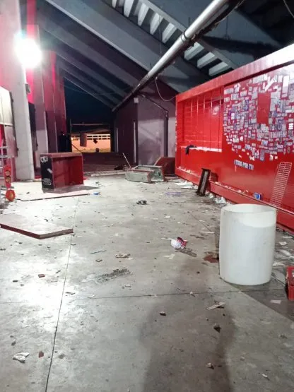 Independiente Universidad de Chile destrozos estadio