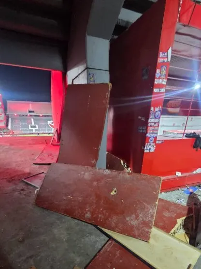 Independiente Universidad de Chile destrozos estadio