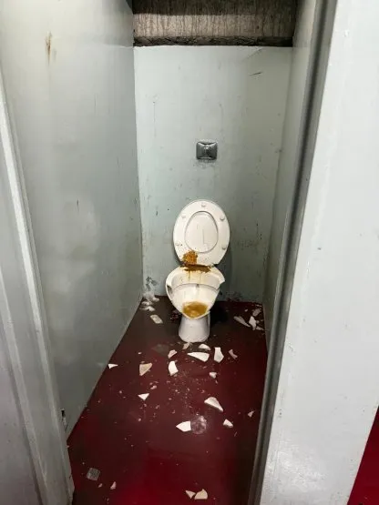 Independiente Universidad de Chile destrozos estadio