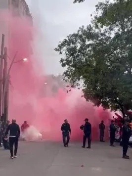 Locura en la llegada de River a Santiago del Estero