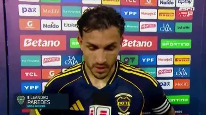 Paredes y el empate de Boca ante Racing: "Hay que mejorar"