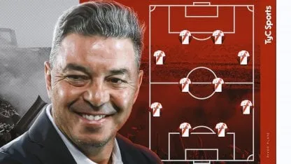La formación de River vs. Unión