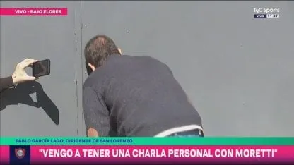 Clima caliente en San Lorenzo: Moretti volvió, no hubo quórum y un dirigente que lo fue a buscar Clima caliente en San Lorenzo: Moretti volvió, no hubo quórum y un dirigente que lo fue a buscar