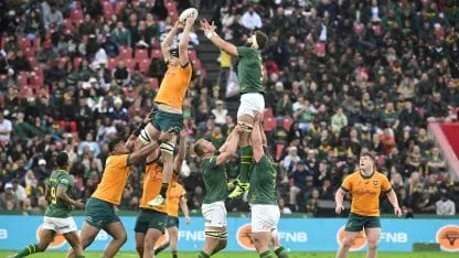 Histórica remontada de Australia de visitante sobre Sudáfrica en el Rugby Championship