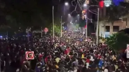 Incidentes y robos en el multitudinario festejo de Paraguay tras la clasificación al Mundial