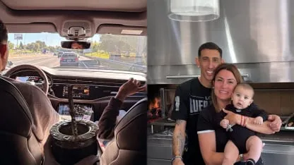 Paredes aprovechó el día libre de Boca para visitar de sorpresa a Di María
