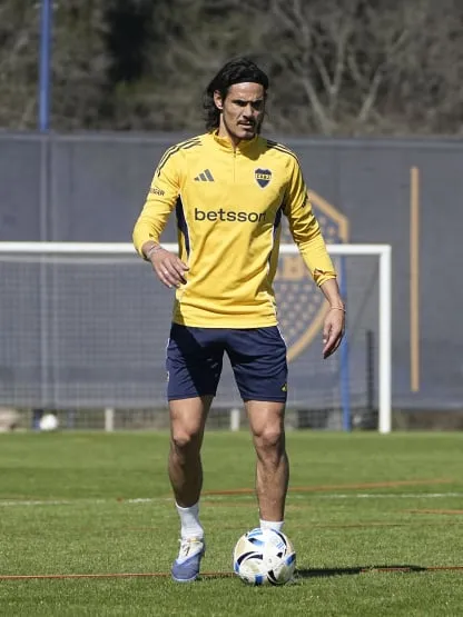 Edinson Cavani - entrenamiento de Boca Edinson Cavani - entrenamiento de Boca