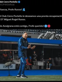 El mensaje de Cerro Porteño en solidaridad con Miguel Ángel Russo El mensaje de Cerro Porteño en solidaridad con Miguel Ángel Russo