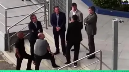 Brito y Riquelme, unidos en La Bombonera por el fallecimiento de Russo Brito y Riquelme, unidos en La Bombonera por el fallecimiento de Russo