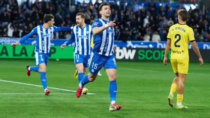 Doblete de un ex-River para que el Alavés de Coudet se aleje del descenso