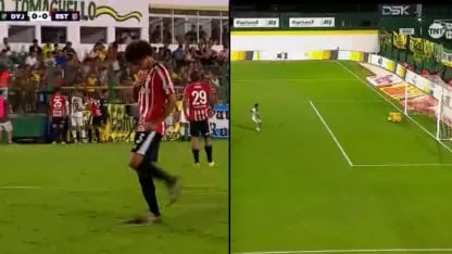 Momento caliente en Varela: Benedetti rompió el punto del penal y luego lo erró Botta