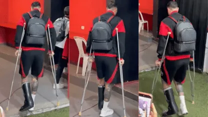 El mal momento de Arias: lesión, silbidos y una fuerte imagen al salir del Coloso antes del clásico El mal momento de Arias: lesión, silbidos y una fuerte imagen al salir del Coloso antes del clásico