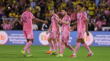 Con un gol de Messi, Inter Miami empató ante Barcelona de Guayaquil en un amistoso