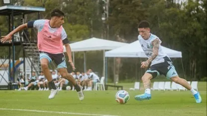 La Selección Argentina vs la Sub 20