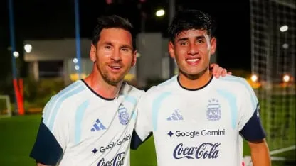 Semana soñada para Tomás Aranda: primer gol en Boca, convocatoria para la Sub-20 y foto con Messi