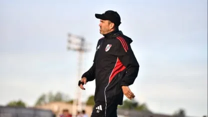 Coudet en el entrenamiento de River